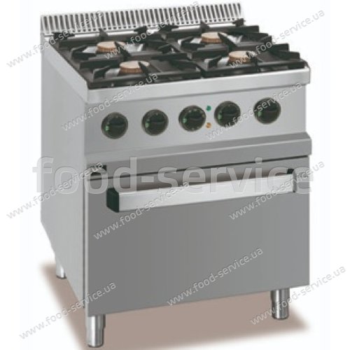 Плита Apach APRG-77FE/PL 4-х конфорочная газовая с электродуховкой